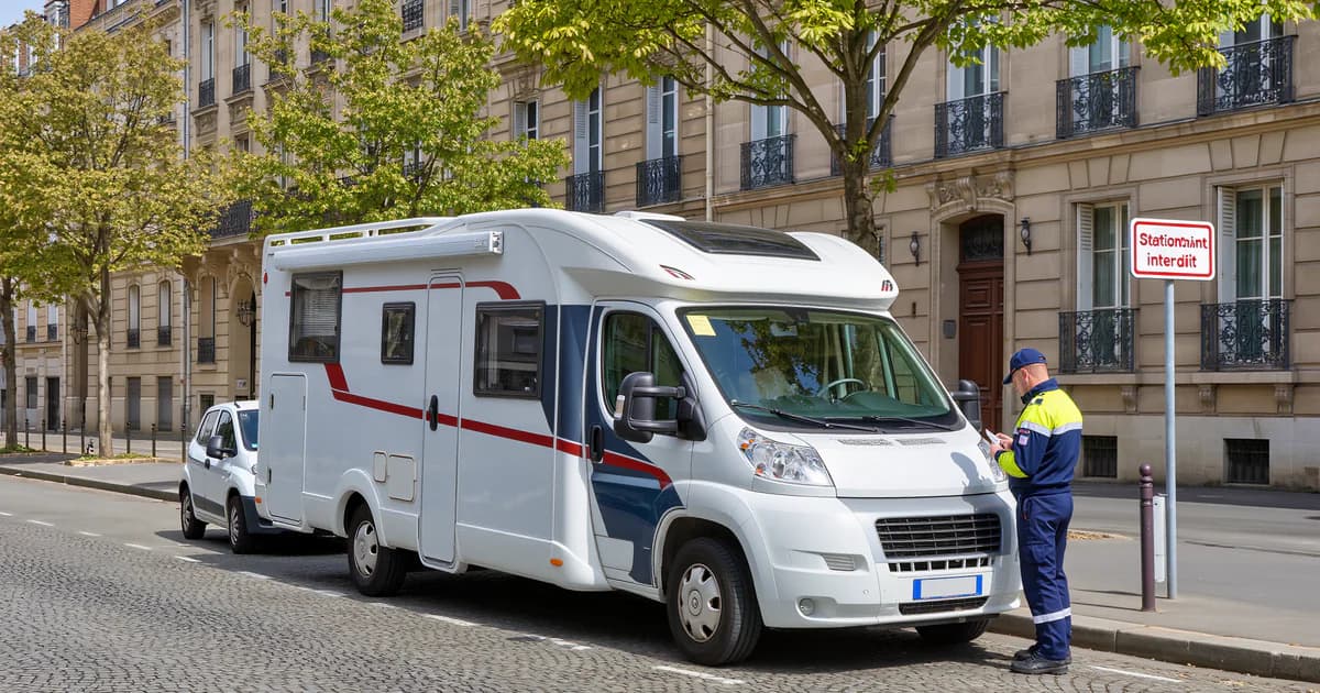Quelle est la contravention pour stationnement abusif d'un camping-car ?
